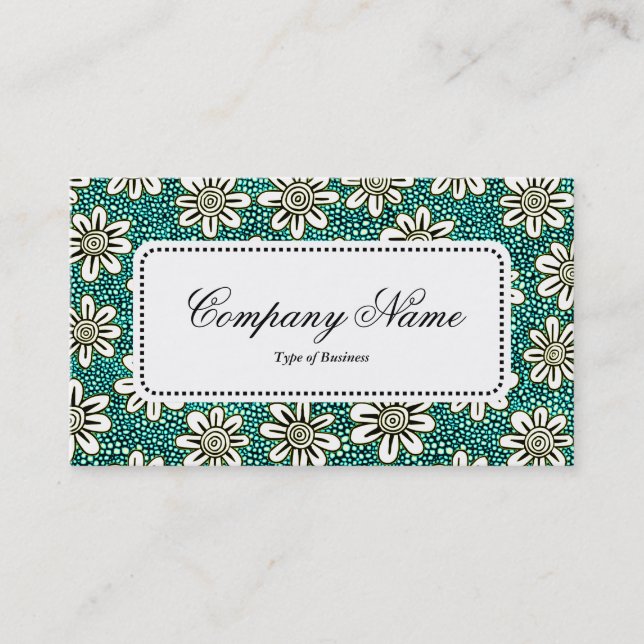 Centre Label v5 - Pattern 140617 - Colours 01 Business Card (Front)