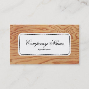 Centre Label v5 - Wood 02 Business Card