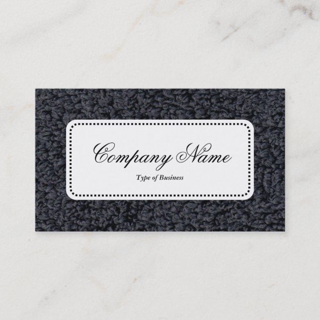 Centre Label v5 - Woolly Carpet Business Card (Front)