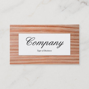 Centre Label - Wood 01 Business Card