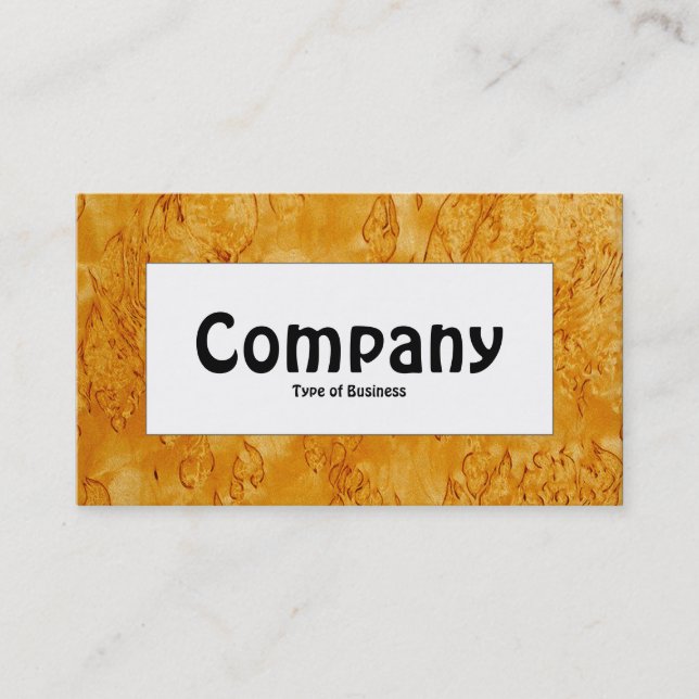 Centre Label - Wood 03 Business Card (Front)