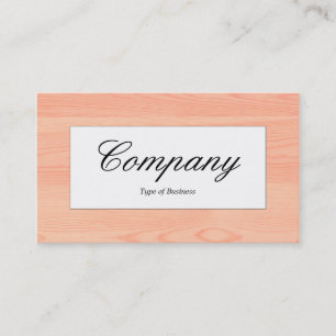 Centre Label - Wood 05 Business Card