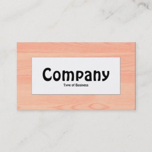 Centre Label - Wood 05 Business Card