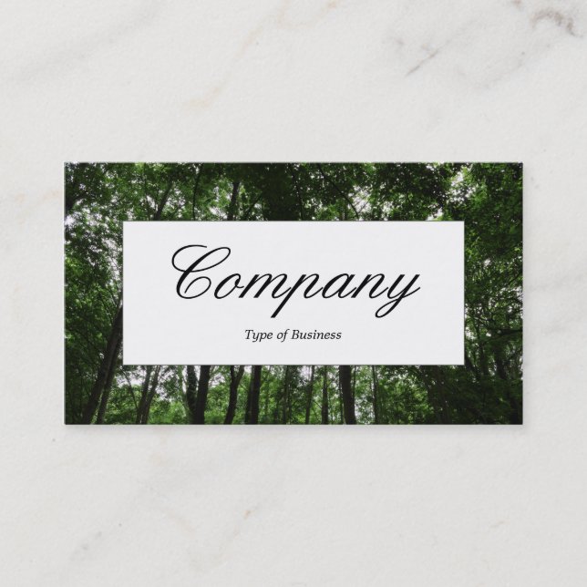 Centre Label - Woodland Canopy 02 Business Card (Front)