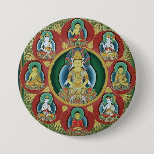 Centre of a Taizokai Mandala 7.5 Cm Round Badge