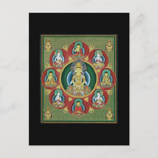 Centre of a Taizokai Mandala Postcard (Front)