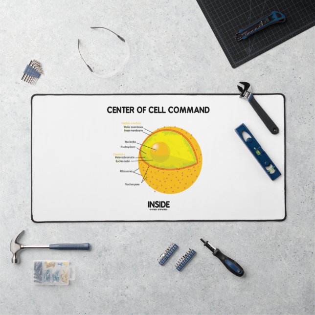 Centre Of Cell Command Inside Nucleus Biology Geek Desk Mat (Workstation)