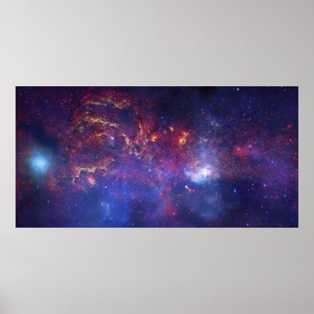 Centre of the Milky Way Galaxy IV Poster (Front)