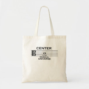 Centre of the Musical Universe Alto Clef Design Tote Bag