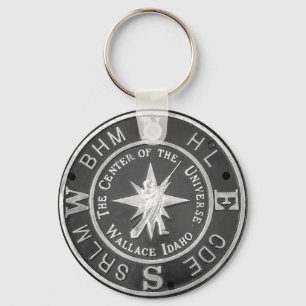 Centre of the Universe in Wallace Idaho Key Ring