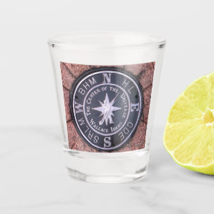 Centre of the Universe in Wallace Idaho Shot Glass