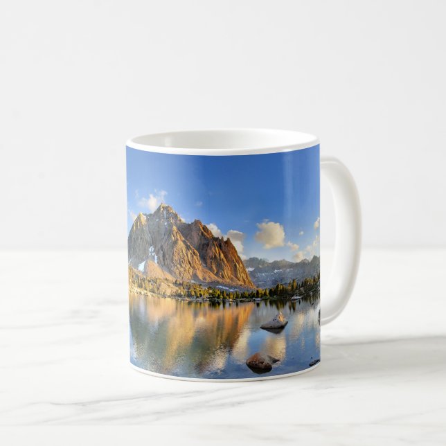 Centre Peak over Lower Golden Bear Lake - Sierra Coffee Mug (Front Right)