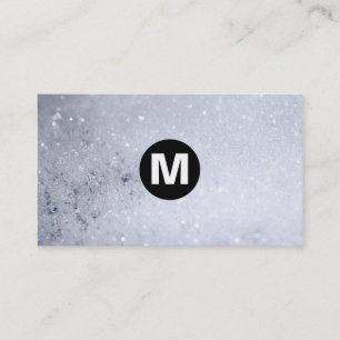 Centre Spot Monogram - Soap Bubbles Business Card