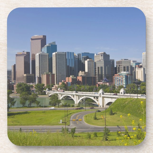 Centre St Bridge and Downtown Calgary, Alberta, Coaster (Front)