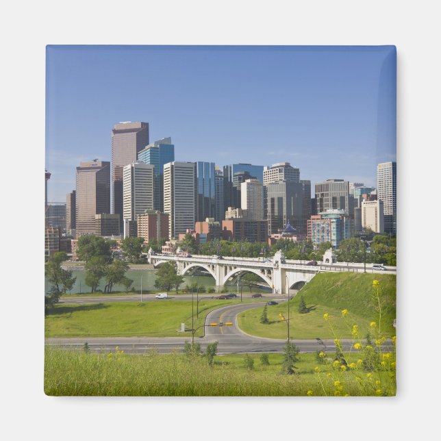 Centre St Bridge and Downtown Calgary, Alberta, Magnet (Front)