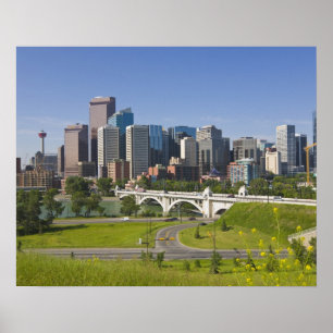 Centre St Bridge and Downtown Calgary, Alberta, Poster