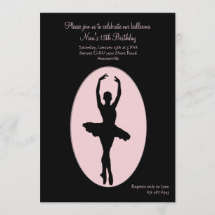 Centre Stage Ballerina Invitation