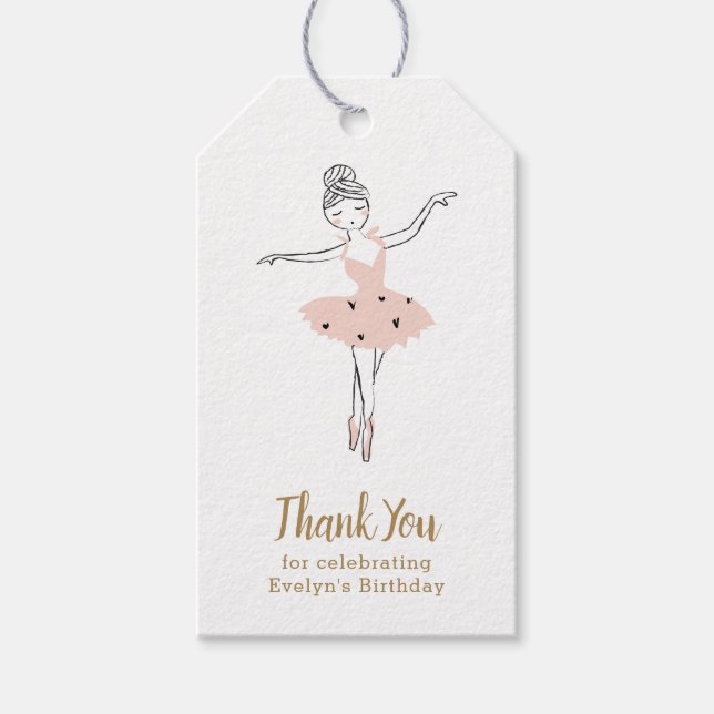 Centre Stage Birthday Party  Gift Tags (Front)