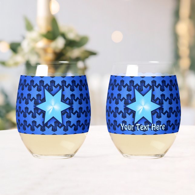 Centre Star Stemless Wine Glass (Insitu (Wedding))