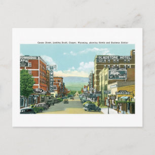 Centre Street, Casper, Wyoming Postcard