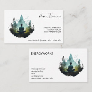 Centre Within Forest Meditation Business Card