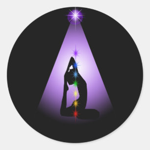 Centred Classic Round Sticker