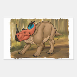 Centrosaurus Rectangular Sticker