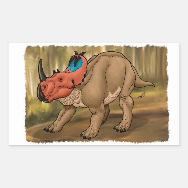 Centrosaurus Rectangular Sticker (Front)