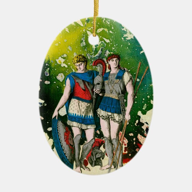 Centurians by Michael Moffa Ceramic Tree Decoration (Front)