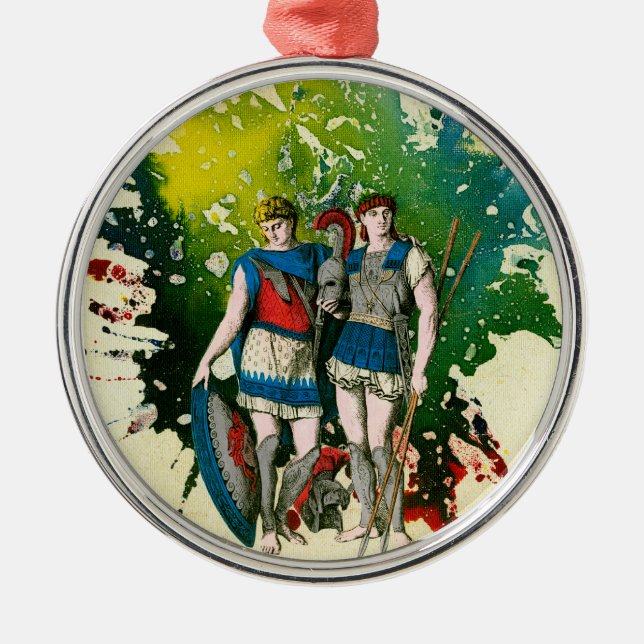 Centurians by Michael Moffa Metal Tree Decoration (Front)