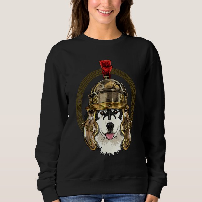 Centurion Alaskan Malamute Ancient Rome Roman Empi Sweatshirt (Front)