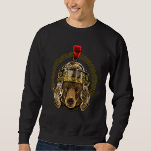 Centurion Cow of Ancient Rome Roman Empire Animal  Sweatshirt