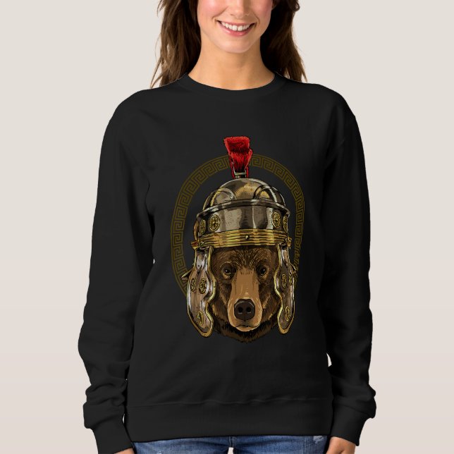 Centurion Cow of Ancient Rome Roman Empire Animal  Sweatshirt (Front)
