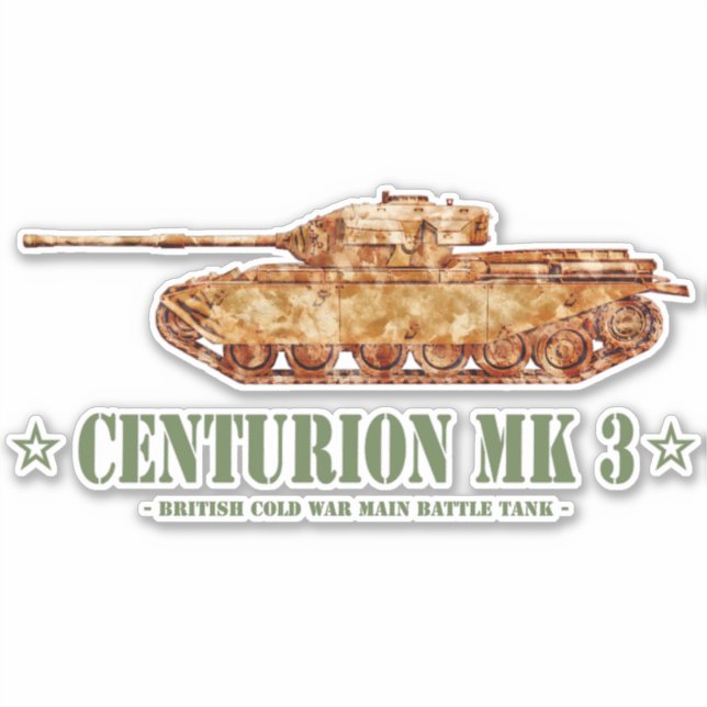 Centurion MK 3 Tank British MBT of Cold War (Front)