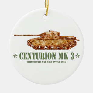 Centurion MK 3 Tank British MBT of Cold War Ceramic Ornament