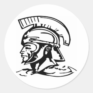 Centurion Spartan Roman Classic Round Sticker