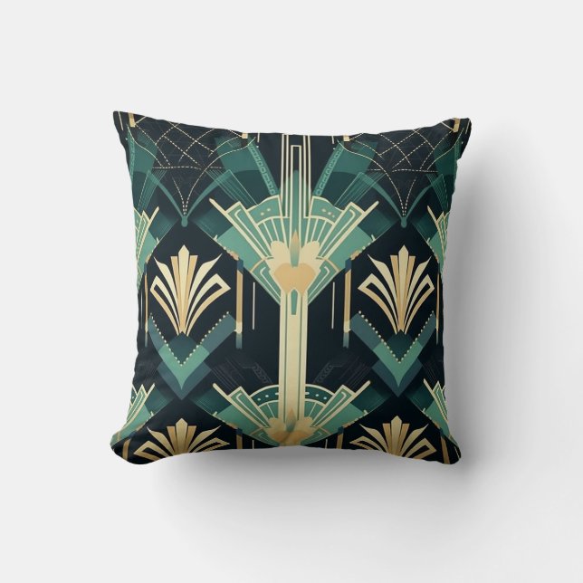 Century 1 - Art Deco Pattern Blend  Cushion (Front)