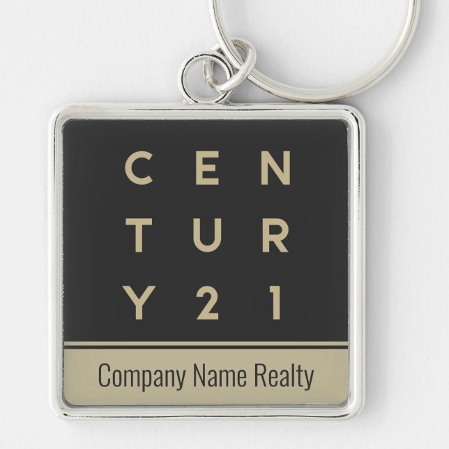 Century 21 Key Chain Square (Front)