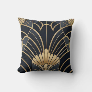 Century 2 - Art Deco Pattern Blend Throw Pillow