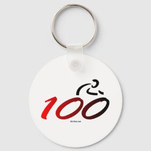 Century bike ride key ring