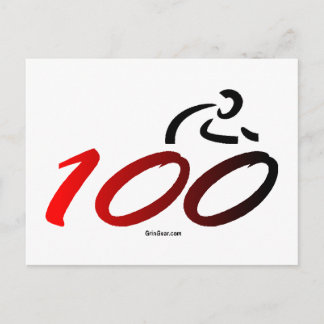 Century bike ride postcard
