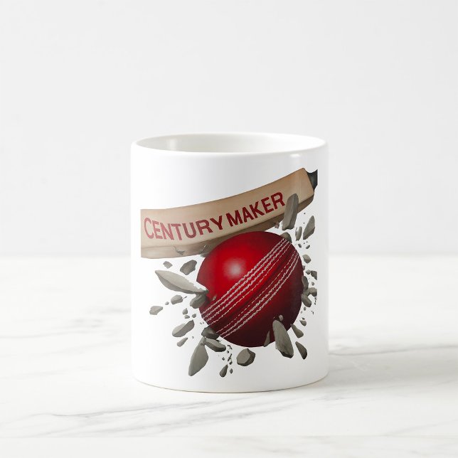 Century Maker Cricket Bat and Ball Sports Coffee Mug (Creator Uploaded)