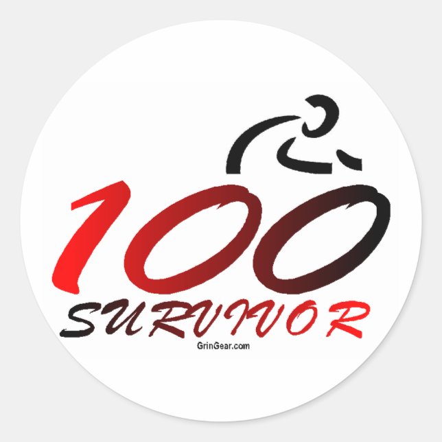 Century Survivor Classic Round Sticker (Front)