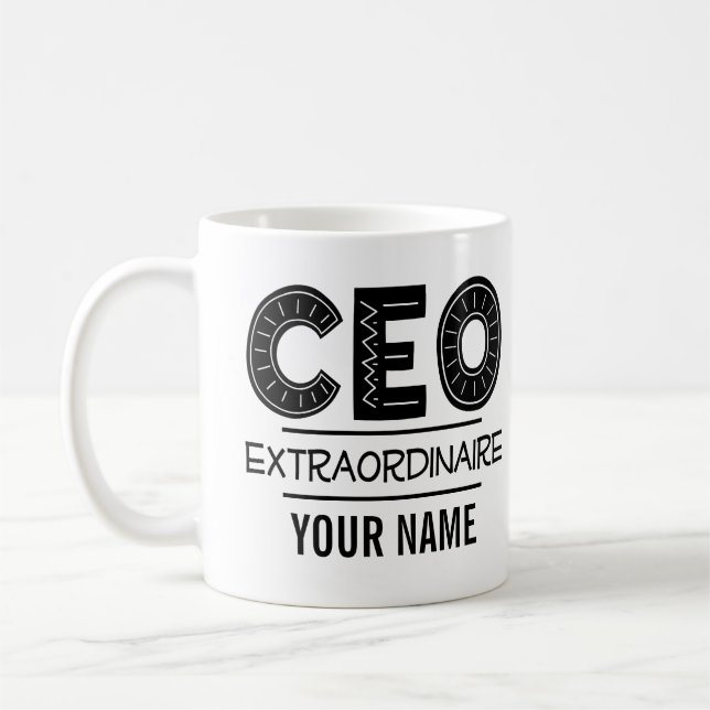 CEO Appreciation Retirement Gift Coffee Mug (Left)