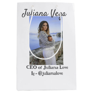 CEO business owner girl boss Instagram handle Medium Gift Bag