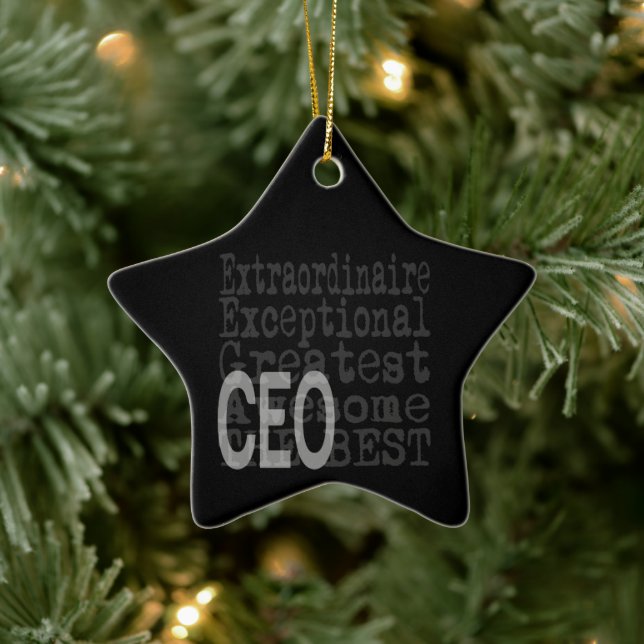 CEO Extraordinaire Ceramic Ornament (Tree)