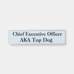CEO Hanging Door Sign Name Plate