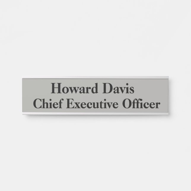 CEO Hanging Door Sign Name Plate (Front)