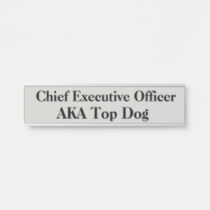 CEO Hanging Door Sign Name Plate