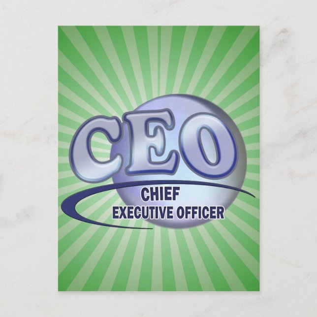 CEO LOGO BLUE CHIEF EXECUTIVE OFFICER POSTCARD (Front)